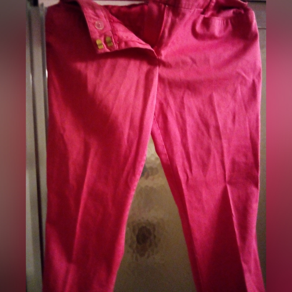 Vibrant Pink Women's Pants by 7th Avenue